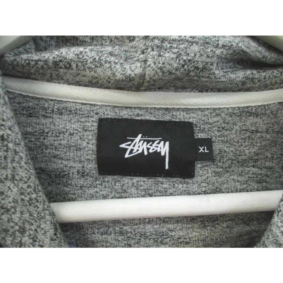 STUSSY（ステューシー） ロゴプリント ジップパーカー XL グレー 長袖