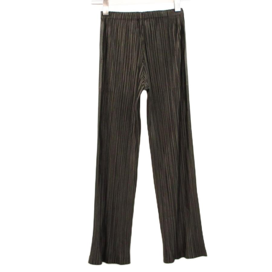プリーツプリーズ PLEATS PLEASE ストレート パンツ 1 シャイニー