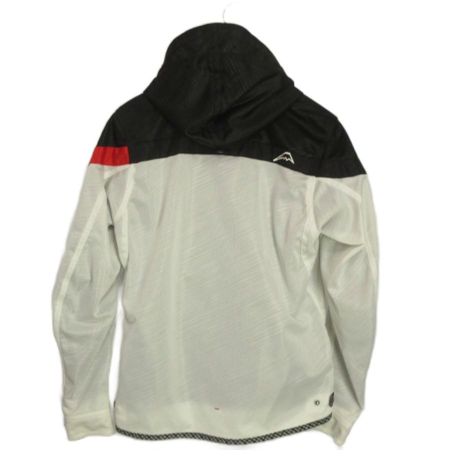 クシタニ フルメッシュパーカージャケット L／白黒 クシタニ KUSHITANI フルメッシュパーカージャケット L ホワイト 白