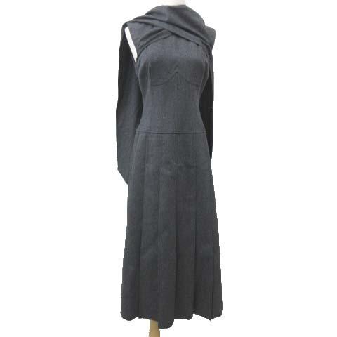 フェンディ Fendi aw カシミヤ混 ワンピース ロング Fda919 ストール ドレス イタリア製 国内正規 40 Mサイズ グレー レディース 052 ブランド古着販売のベクトル 通販 Yahoo ショッピング