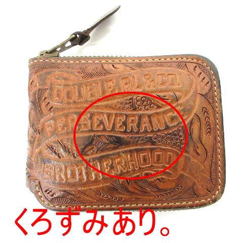 4個まで郵便OK ダブルアールエル RRL 二つ折り財布 カービング