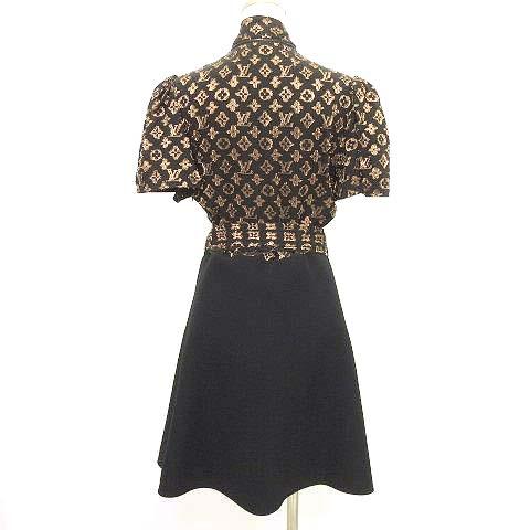 ルイヴィトン 膝丈ラメワンピース クリアランスお値下 ヴィトン ドレス
