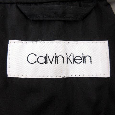 カルバンクライン CALVIN KLEIN キルティングコート ミドル丈 ジップ ステンカラー L 黒 ブラック RRR R072228 レディース｜vectorpremium｜04