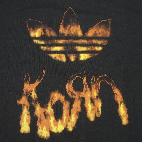 未使用品 アディダス adidas x Korn T-Shirt グラフィック Tシャツ 半袖 クルーネック カットソー 2XL 黒 ブラック メンズ｜vectorpremium｜03