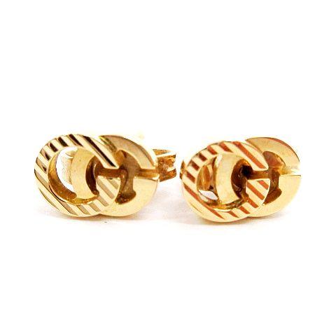 グッチ GUCCI 美品 K18 GGランニング ピアス 750 ゴールド 