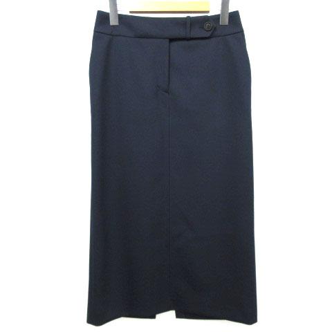 新品ebureエブール ウールスムース サイドスリットタイトロングスカート36 新品ebureエブール ウールスムース サイドスリットタイトロングスカート36