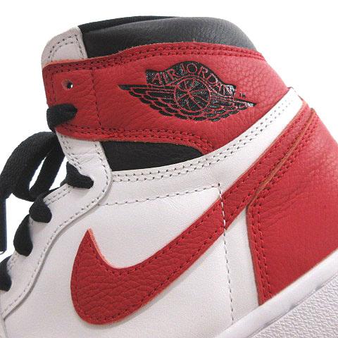 ナイキ NIKE AIR JORDAN 1 RETRO HIGH OG Heritage 555088-161  スニーカー エアジョーダン 1 シューズ US9 27cm 白 レッド ■U30 メンズ｜vectorpremium｜05