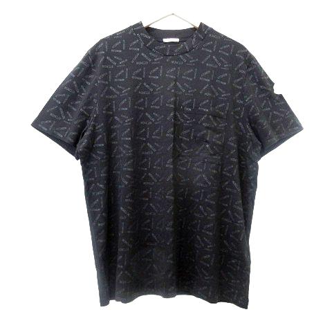 モンクレール MONCLER 美品 国内正規 21SS 総柄 Tシャツ カットソー 