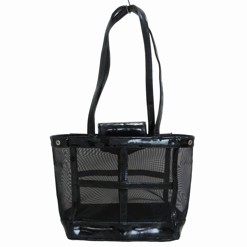 YVES SAINT LAURENT黒 メッシュ バッグ