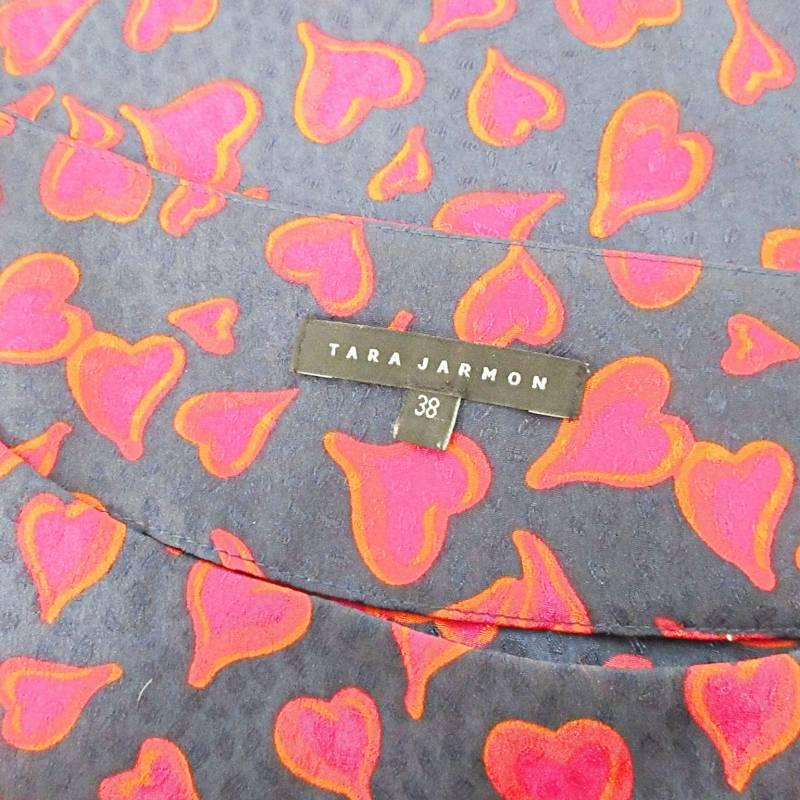 タラジャーモン TARA JARMON 美品 近年 シャツ ブラウス 長袖 リボン 