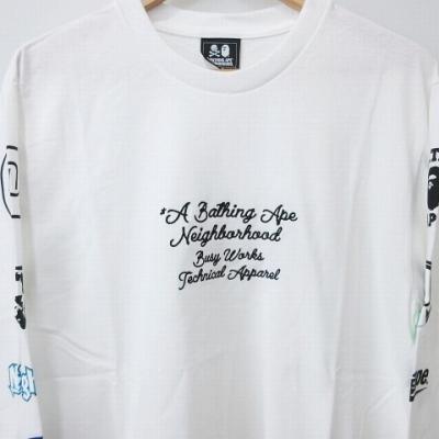 未使用品 ネイバーフッド × アベイシングエイプ Tシャツ 長袖 ロンT 
