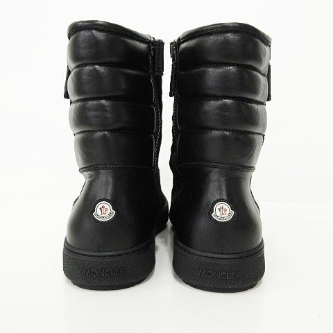 MONCLER（モンクレール） 美品 ブーツ 靴 くつ ハラコ×レザー ジップ