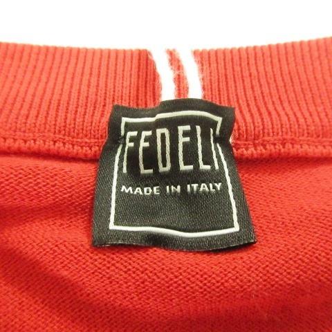 未使用品 fedeli フェデーリ タグ付き ニット カットソー クルーネック 