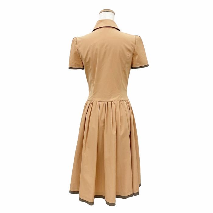 FOXEY フォクシー 美品 シャツワンピース 30130-NAOF0215TF ロング 