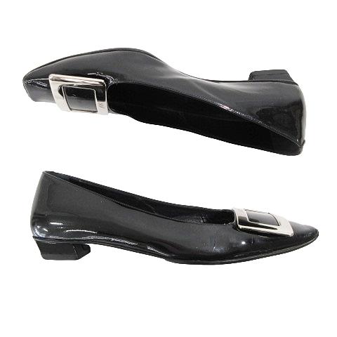 ロジェヴィヴィエ ベル ヴィヴィエ パテントレザー バレリーナ