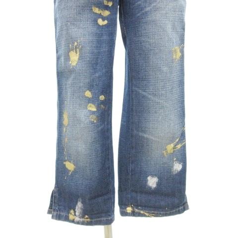 ドルチェ&ガッバーナ ドルガバ DOLCE&GABBANA 美品 ペイント加工 七分 