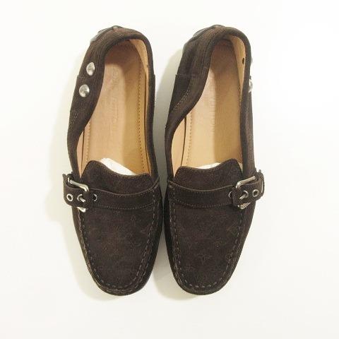 極美品　ルイヴィトン・レザー モノグラム柄 ドライビングシューズ　TD0064 LOUIS VUITTON（ルイ・ヴィトン） ドライビングシューズ モノグラム