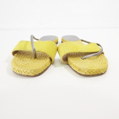 HERMES エルメス 美品 フラット サンダル エスパドリーユ 35