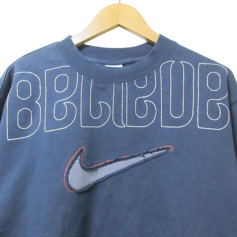 ナイキ NIKE トレーナー スウェット ステッチ ビッグスウッシュ ロゴ 