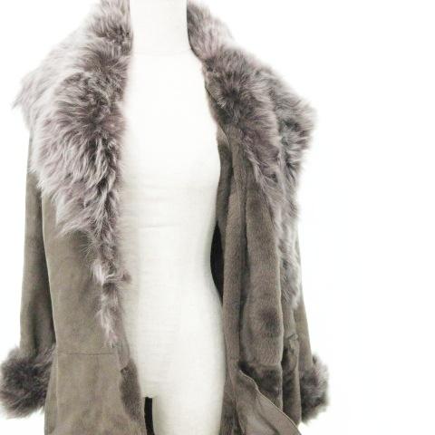 美品 ルーアンドレア LOU ANDREA ムートンコート ファー
