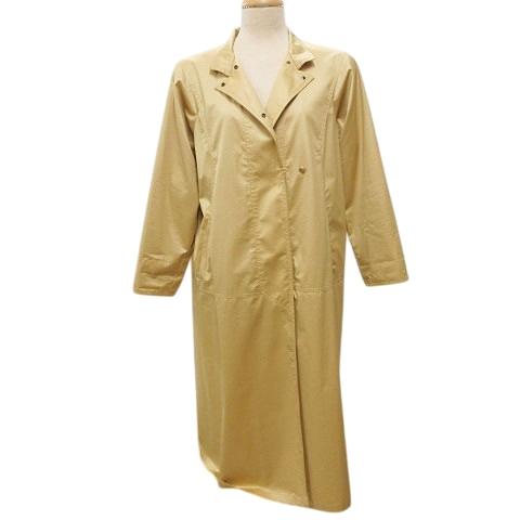ヒロコビス HIROKO BIS 美品 ロングコート アウター ナイロン シワ加工 