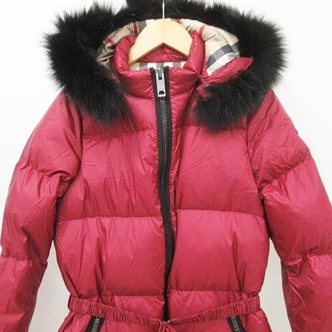 バーバリー チルドレン BURBERRY CHILDREN 美品 フード ファー ダウン