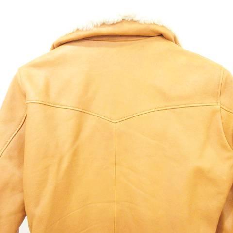 ジャックローズ Jackrose 美品 ラムレザー ジャケット ファー襟