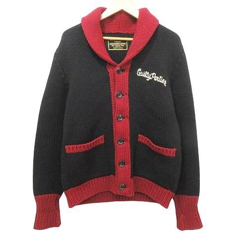 WACKO MARIA カーディガン レッド 刺繍 ブラック WACKO MARIA カーディガン レッド 刺繍 ブラック WACKO MARIA