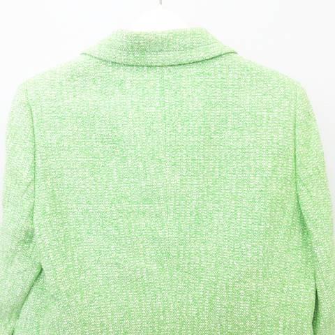【中古】エスカーダ ESCADA 美品 スカート スーツセットアップ 46 42 約XL〜XXL 大きいサイズ ライトグリーン エスカーダ ESCADA 美品 スカート スーツセットアップ ツイード 46 42
