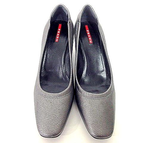 PRADA SPORT プラダスポーツ レザー パンプス シューズ スクエア