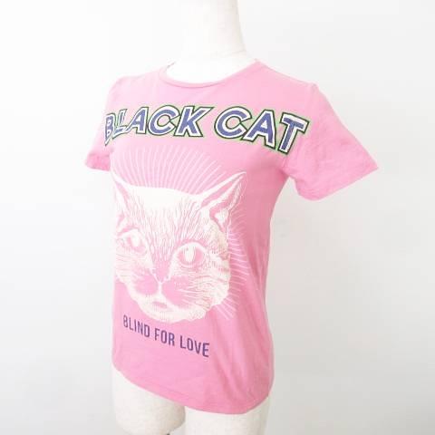 GUCCI（グッチ） 美品 BLACKCAT ロゴ 半袖 Tシャツ ネコ イタリア製 