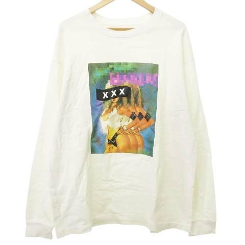 ゴッドセレクション GOD SELECTION XXX プリント Tシャツ 長袖 クルー