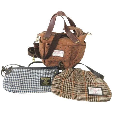 ハリスツイード Harris Tweed ショルダーバッグ 3点 2WAY がま口 