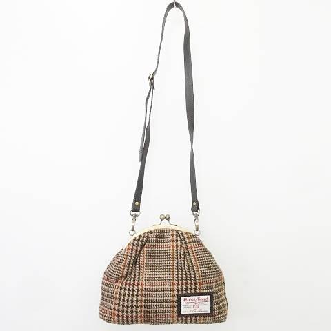 ハリスツイード Harris Tweed ショルダーバッグ 3点 2WAY がま口