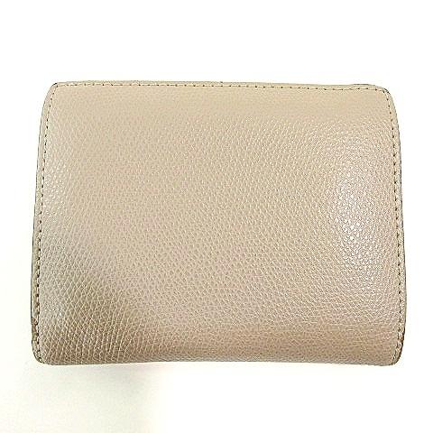 フェンディ エフイズ 二つ折り財布 ラウンドファスナー ベージュ