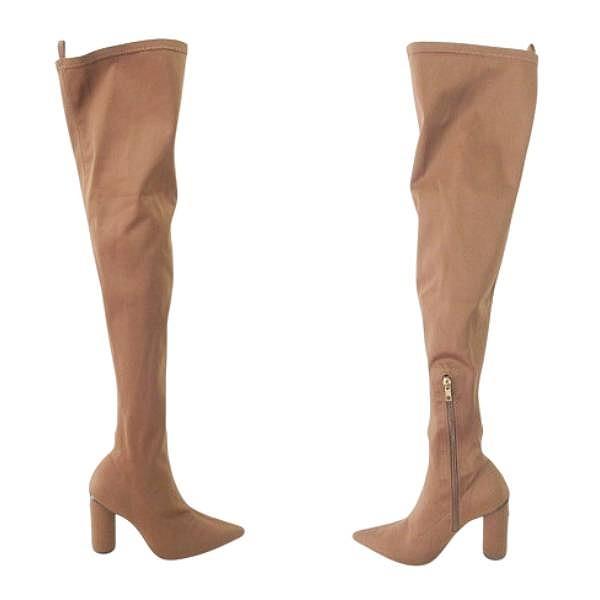 YELLO イエロー スタッズ付き 目 ブラウンブーツ ピンヒール YELLO イエロー スタッズ付き 目 ブラウンブーツ ピンヒール YELLO