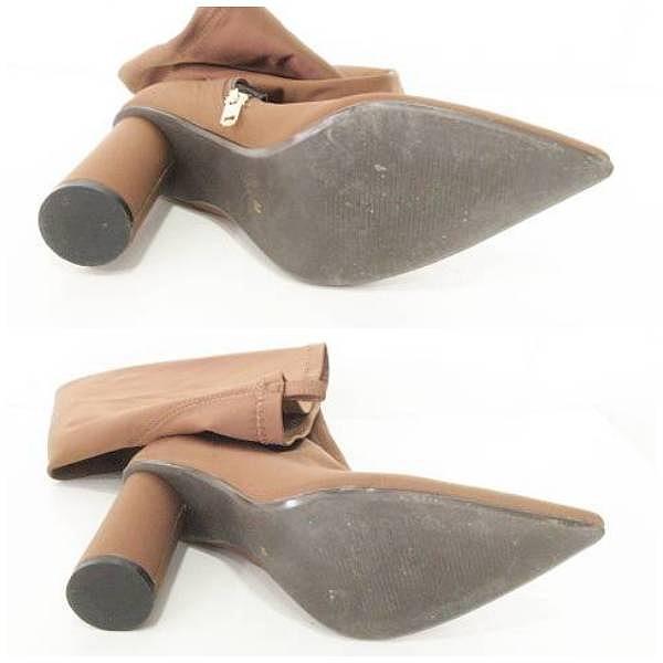 イエロー YELLO 美品 ニーハイ ロング ブーツ 靴 ハイヒール ポイン