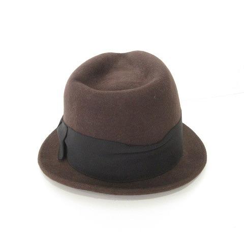 グラッドハンド GLAD HAND＆CO. 美品 フェルトハット 帽子 リボン 日本  