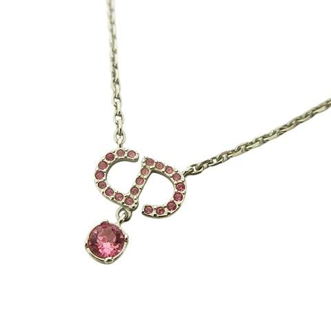 ディオール Dior 美品 Petit CD Necklace ネックレス メタル 