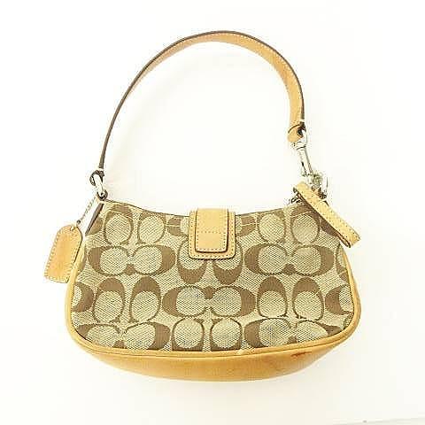 COACH コーチ 6362 ハンドバッグ レザー キャンバス ミニ カバン 鞄