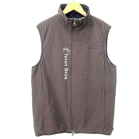 ティートンブロス teton bros ポーラテック 中綿 ベスト ナイロン M 茶 