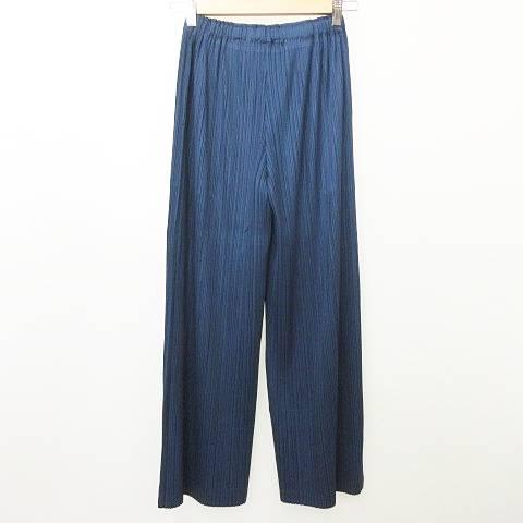プリーツプリーズ PLEATS PLEASE 美品 ストレート パンツ PP81-JF124  