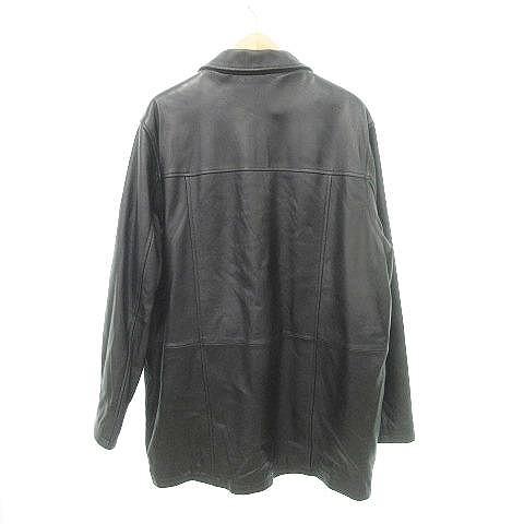 ブラックレーダー BLACK LEDER 美品 ラムレザー ジャケット ジップ