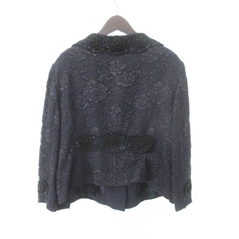 エスカーダ ESCADA 美品 総レース ジャケット ビジュー パーティ