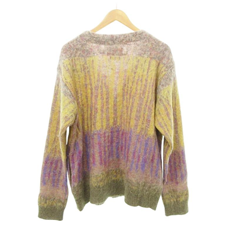 yoke 25ss ジャケット　カーディガン YOKE - ヨーク25SS MOHAIR BORDER V-NECK ZIP CARDIGAN - KEITA