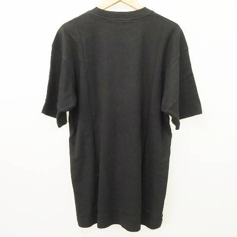 【新品タグ付き】SAINT LAURENT ロゴプリント 半袖Tシャツ 黒 ブランド古着】サンダーロゴプリント半袖Tシャツ（Tシャツ
