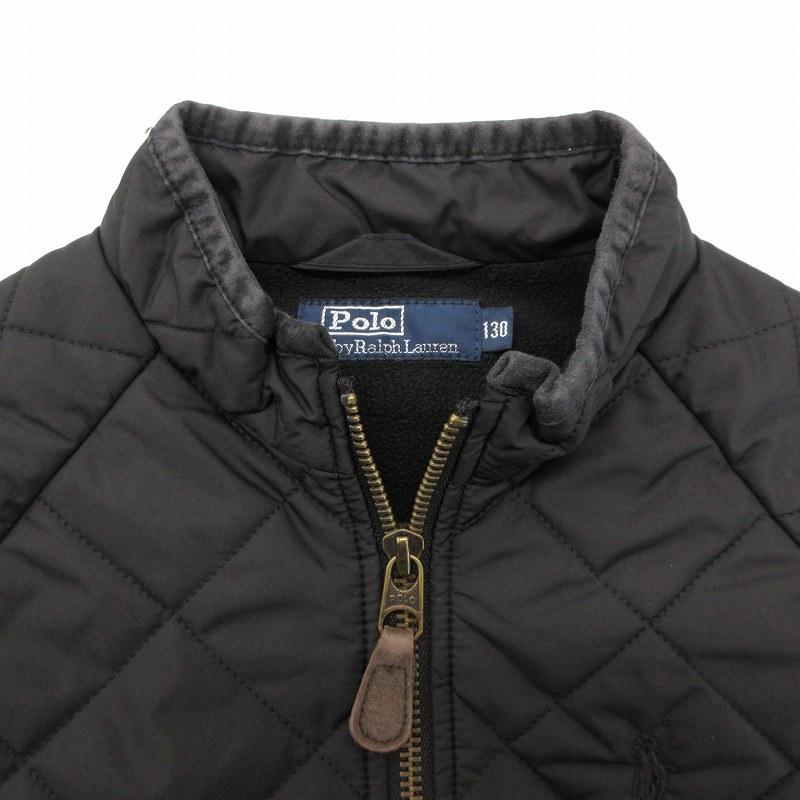 ポロラルフローレンキルティング ジャケット ポニー刺繍 黒 【公式通販】
