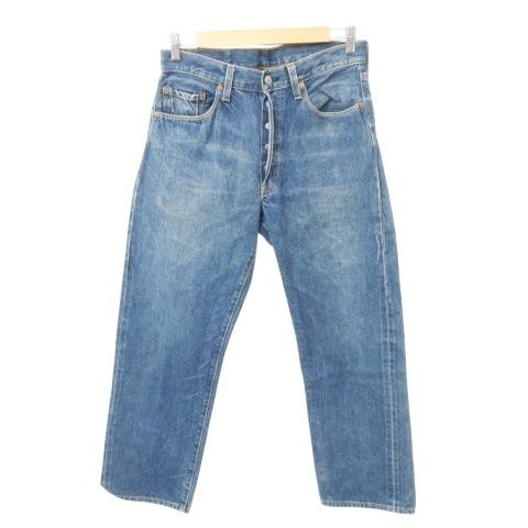 【中古】リーバイス Levi's 90s 501 バレンシア デニム ジーンズ セルビッチ ビッグE 刻印555 USA製 厚手 33/36 約Mサイズ 青 Levi's（リーバイス） Levi's 90s 501 バレンシア デニム ジーンズ