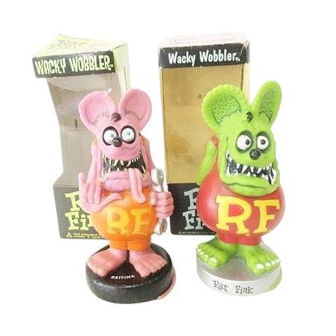 Rat Fink Collection ボブルヘッド　箱付き ラットフィンク RAT FINK 箱付き 美品 2体セット ボブルヘッド