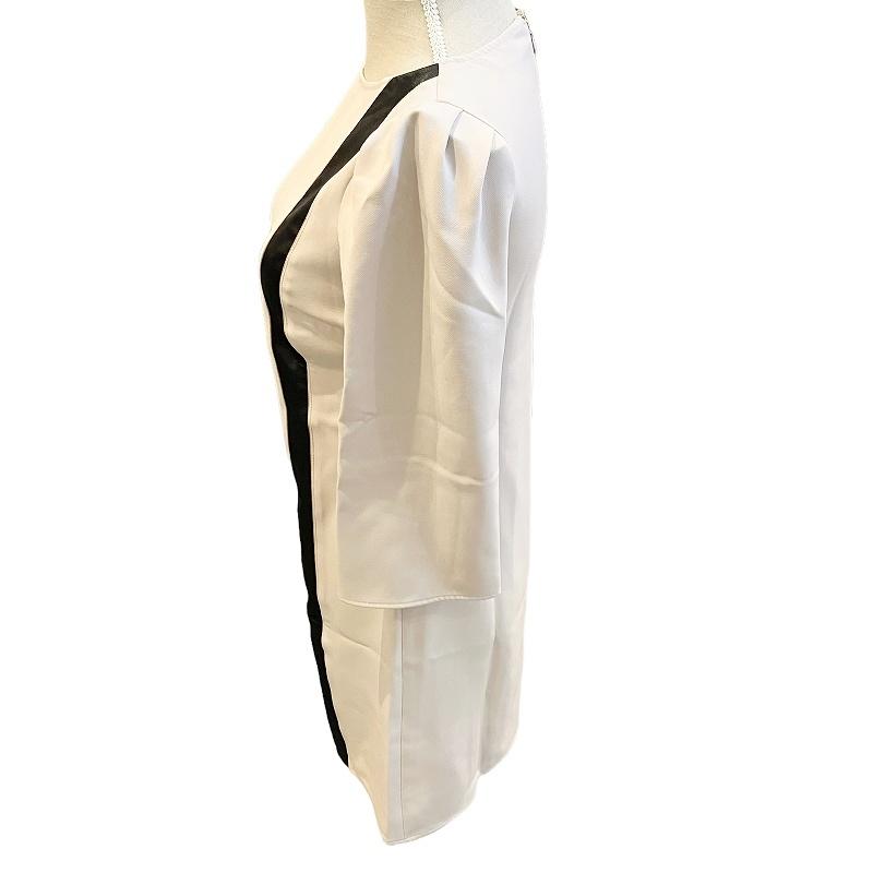 エリザベッタフランキ　今季新品未使用　ラインワンピース　40サイズ エリザベッタフランキ ワンピース サイズ40 M レディース - レッド